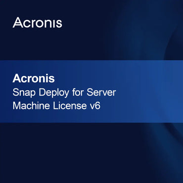 Acronis Snap Deploy til servermaskinelicens v6