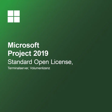 Microsoft Project 2019 Standard Open License, Terminalpalvelin, Volyymilisenssi