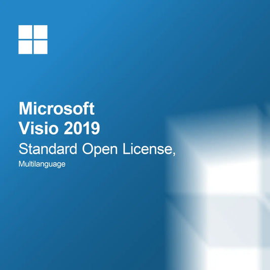 Microsoft Visio 2019 Standard, odprta licenca, večjezično