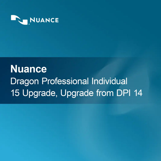 Atualização Nuance Dragon Professional Individual 15, atualização do DPI 14